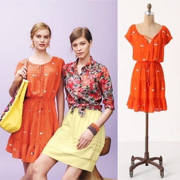 Anthropologie Dresses & Skirts - Anthro Leifnotes • Espejoa Embroidered Dress